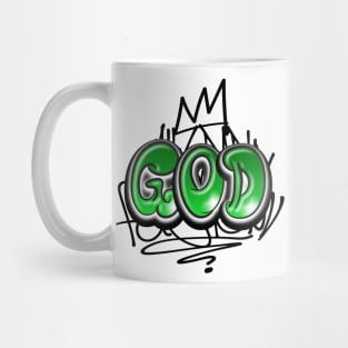 God Christian Quote Graffiti Style Mug